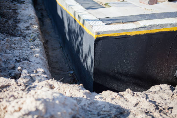 Residential Exterior Waterproofing installation at a Romeo, MI home by SJ Waterproofing Pros